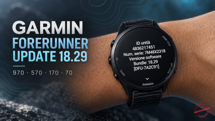 Garmin Forerunner 970 e 570: con l’update 18.29 arriva finalmente “OK Garmin”